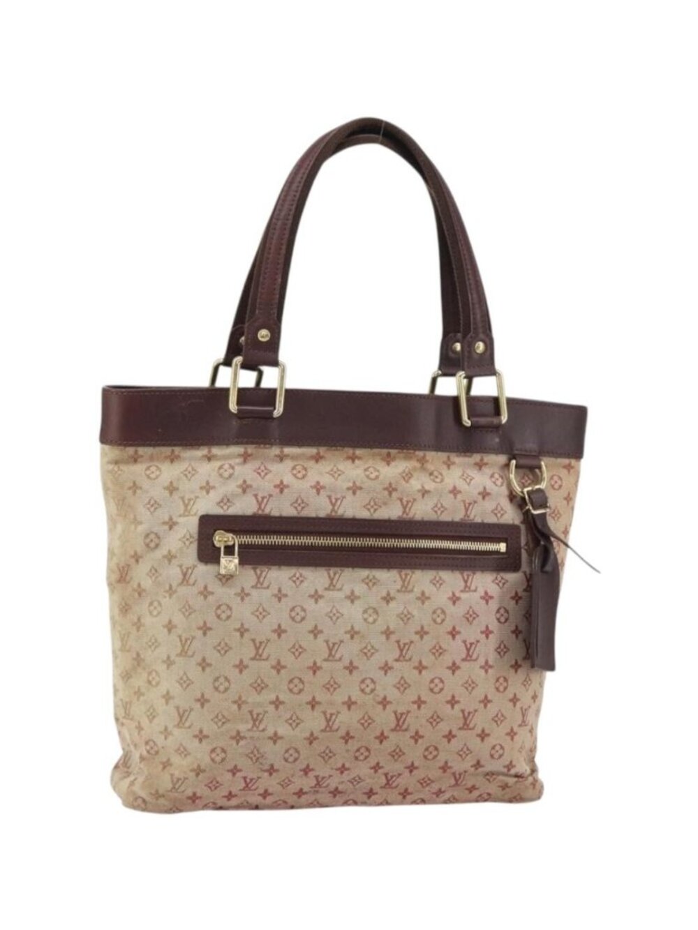 LOUIS VUITTON Monogram Mini Lucille GM Tote Bag Red M92677
